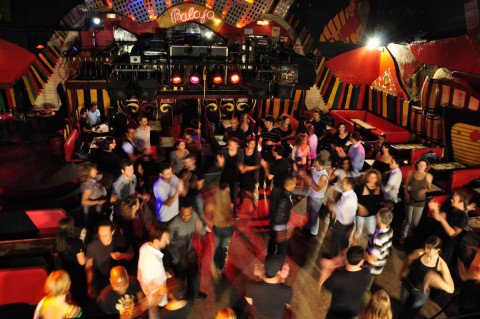 Picture of people dancing salsa in Paris.