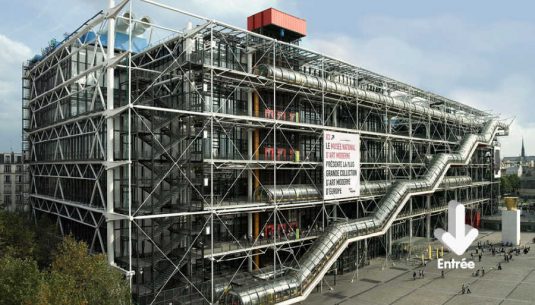 This is a picture of the Centre Pompidou at Paris.