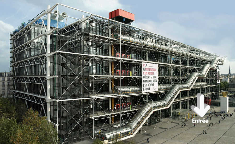 This is a picture of the Centre Pompidou at Paris.