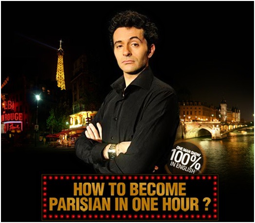 This is a picture of an artist where we can see The Eiffel Tower, the moulin rouge and a bridge in Paris.