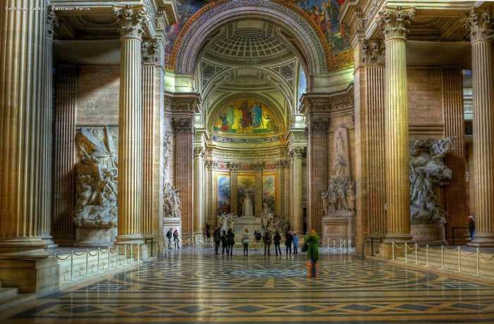 This is a picture of the inside of the Panthéon at Paris.