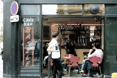 Picture of a nice cafe restaurant in Paris.