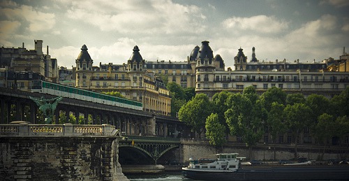 Picture of a metro station in Paris.