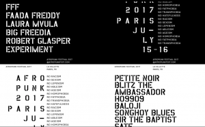 Picture of the line up of a cool festival in Paris in July