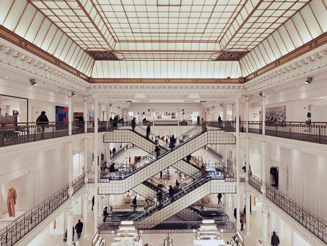 France, Paris, interior of the big store Le Bon Marche Stock Photo